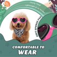 thumbnail image 4 of UOSIA Small Dog Sunglasses UV Protection Goggles Eye Wear Protection,S,Pink, 4 of 6