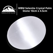 Himalayan Glow Selenite Palm Stone Crystal, Healing & Calming Effects, Best to Décor Rooms