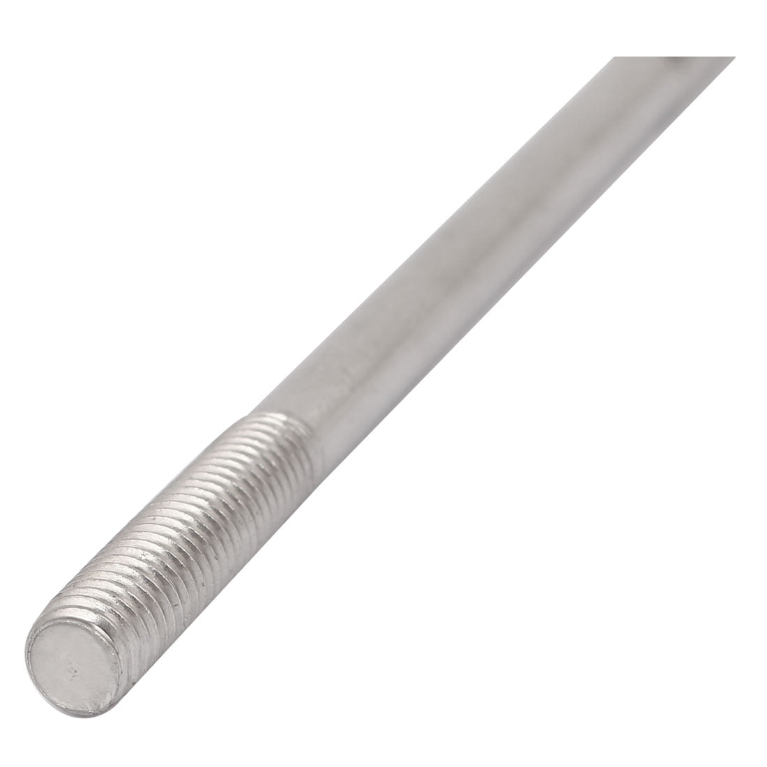 Unique Bargains M8 x 130mm Tight Adjustable Push Double End Thread Stud Teeth Rod 10pcs