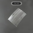 thumbnail image 2 of French Side Comb - Clear Plastic French Twist Comb - Teeth Hair Comb - Smooth Hair Clips 2-3/4" Long! (10), 2 of 5