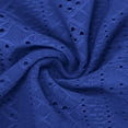 thumbnail image 6 of Fesfesfes Women's V-Neck Knit Sweater Comfy Long Sleeve Ribbed Cuffs V-Neck Blouses with Buttons Solid Color Trendy Tops for Daily Wear(Blue#2,XL), 6 of 8