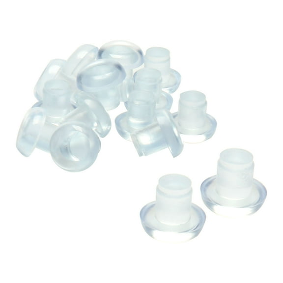 16pcs 8mm Clear Stem Bumpers Glide, Patio Outdoor Furniture Glass Desk Top