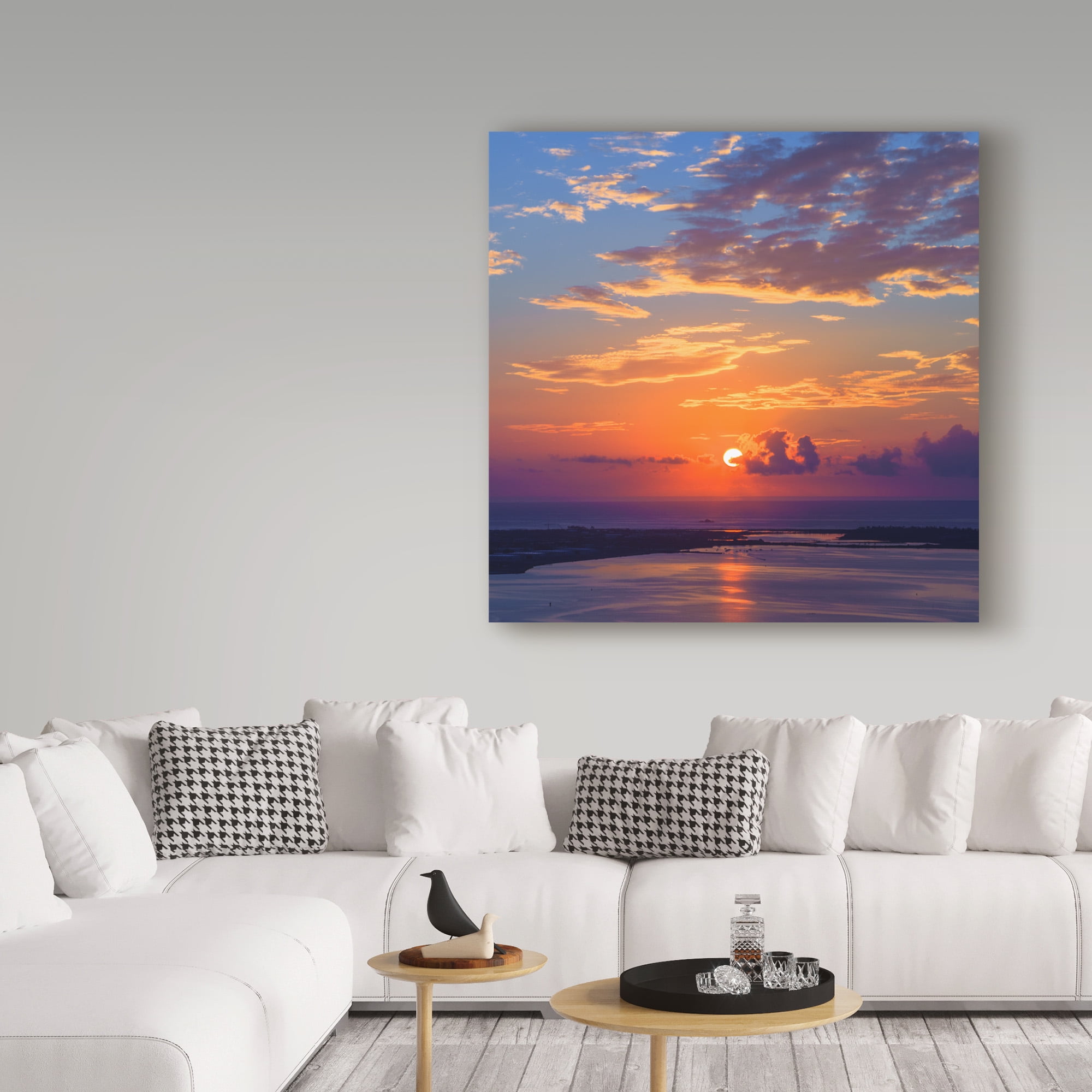 Trademark Fine Art 'Purple Sunset Orange' Canvas Art by Jason Matias
