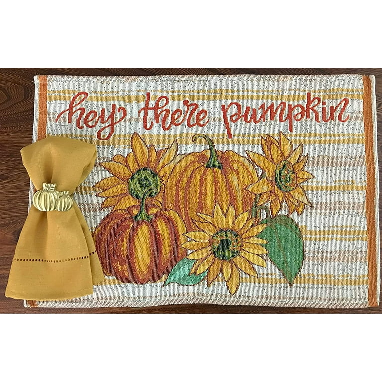 Serafina Home Fall Harvest Thanksgiving Decorative Kitchen Towel