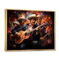 thumbnail image 2 of Designart "Melody Musical Mexico Mariachi wall art II" Mexico Floater Framed Canvas Art Print, 2 of 7