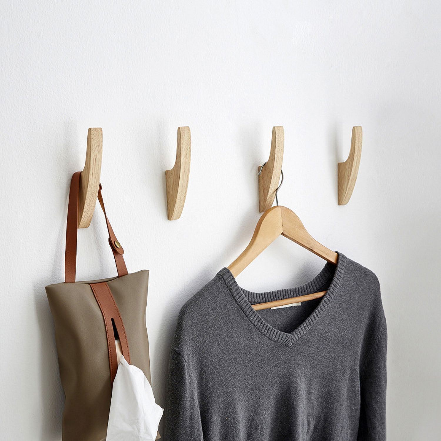 WJUAN Patère Rétro Multifonctionnelle - Lot De 12 Crochets à Vêtements (6 Simples Et 6 Doubles) Avec 24 Vis - Pour Salle De Bain, Cuisine, Bureau - Noir