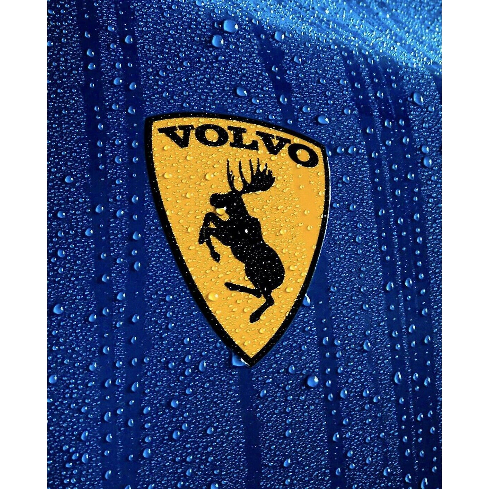 Moose Decals Pair (2) Of Genuine Prancing For Volvo - 3" Yellow Vinyl Stickers, Made In USA Moose Stickers - Foto 12