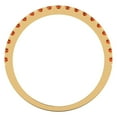 thumbnail image 5 of 1 ct Brilliant Round Cut Simulated Red Diamond 14k White/Rose/Yellow Gold Stackable Band SZ 7.75, 5 of 6