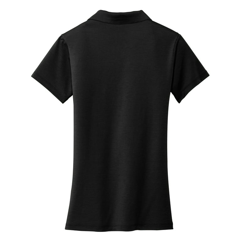 Womens Cotton Touch Performance Polyester Spandex Polo T Shirt Black 3X Large Walmart