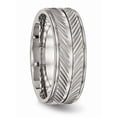 thumbnail image 4 of Titanium Polished 8mm Grooved Band (Size 12.5) Made In China tb449-12.5, 4 of 4