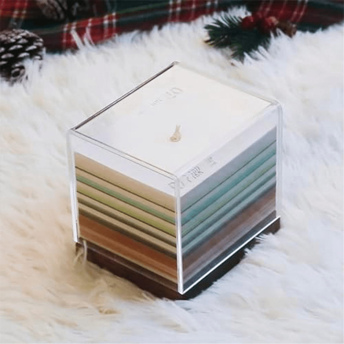 3D Paper Sculpture Art Notepad, Christmas 3D Calendar Note Paper Note Art Pad, Tear-Off Calendar Sculpture