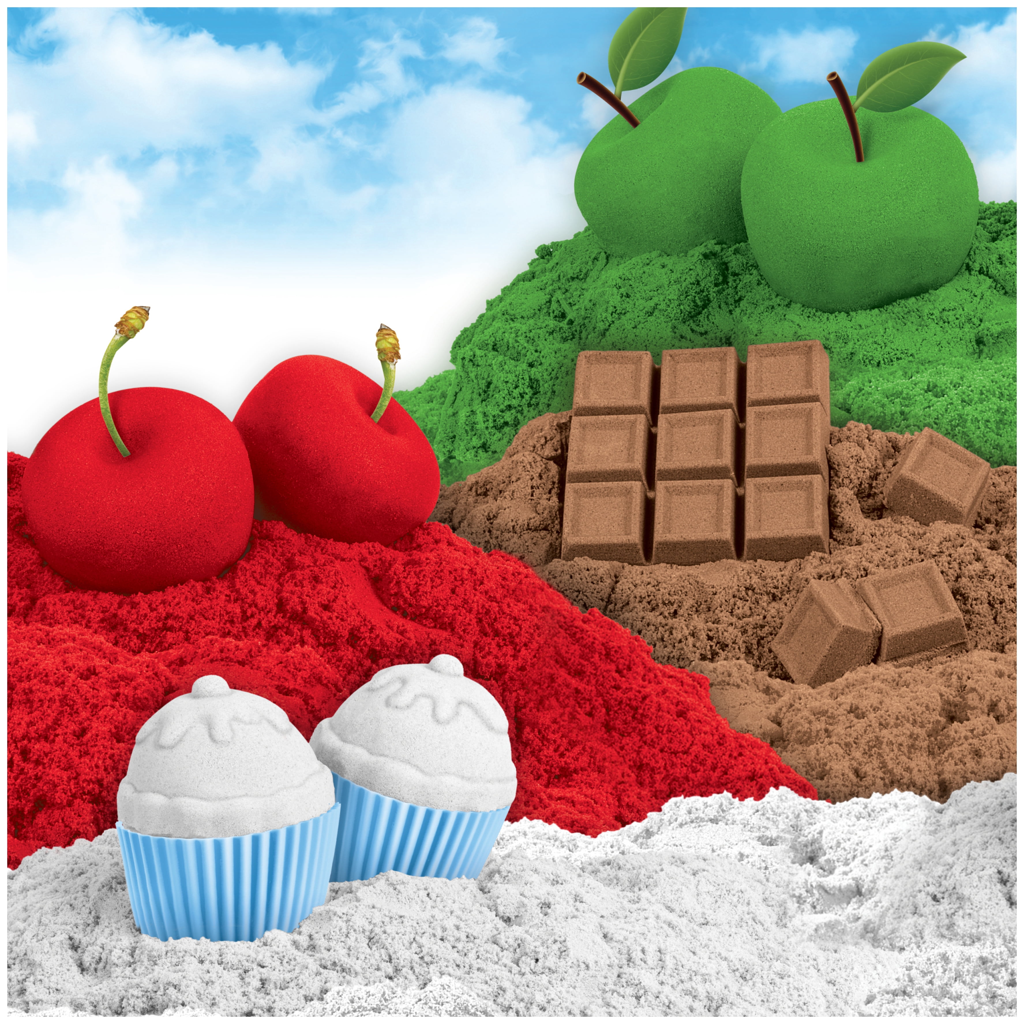 Kinetic Sand Scents, 8oz Vanilla Cupcake White Scented Kinetic Sand, for Kids Aged 3 and Up