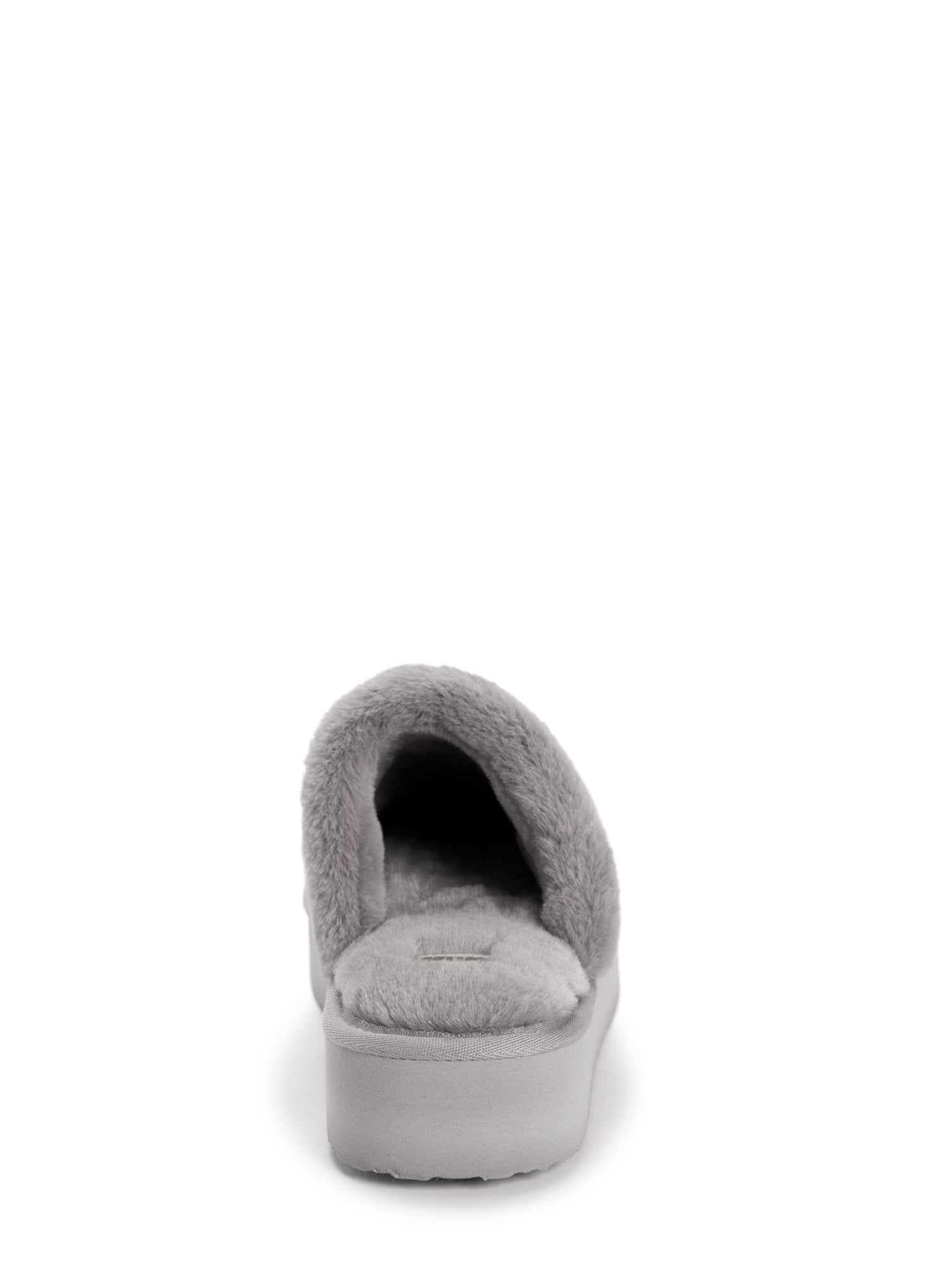 MUK LUKS Women's Faux Fur Platform Scuff Slippers, Sizes 5/6-11/12