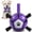 01-Purple, variant on QDAN Durable Dog Toys Soccer Ball with Nylon Straps Hand Pump for Puppies Medium Large Dogs, Purple & Blue, 6-inch