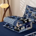 thumbnail image 5 of Homewish Rustic Farmhouse Mallard Zipper Full Size Comforter Sets with Fitted Sheet and 2 Pillowcases,Blue Camouflage Classic Plaid Jungle Wildlife Deer Zipper Bedding Set,Reversible,4 Pieces, 5 of 7