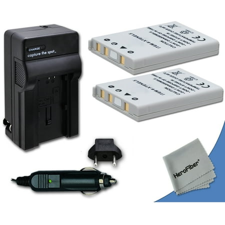 En El 15 Battery Charger 2 High Capacity Replacement Nikon EN-EL5 Batteries with AC/DC Quick Charger Kit Made for Nikon Coolpix P500 Digital Camera ()