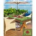 thumbnail image 5 of Outdoor Tablecloth with Umbrella Hole for Patio/Picnic/Party/Camping, Coastal Octopus Christmas Waterproof Table Cloth Rectangle Table Cover Washable, Blue Red Green Plaid Botanical (52"x 70"), 5 of 7
