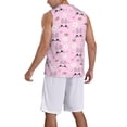 thumbnail image 2 of Xecao Rabbit Face print basketball shirt for both men and women, a unisex basketball jersey perfect for theme parties-Large, 2 of 6