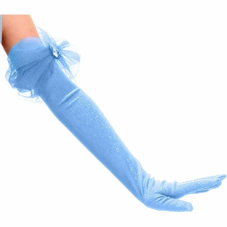 Blue Princess Gloves Child Halloween Costume