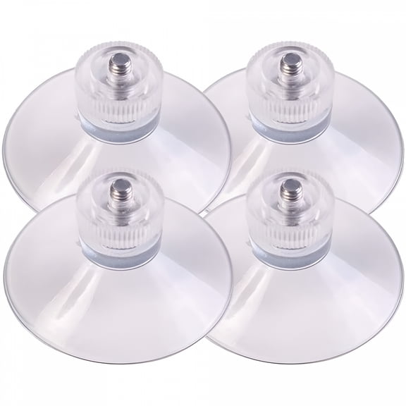 LAMIRO High-Strength Suction Cup For Smooth Surface,Extra Strong Adhesive Clear PVC Glass Suction Pads,Rust Free Waterproof Suction Holder For Bathroom Window Car Shade (Pack Of 6)