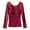 Red, variant on Elvqul Shirts for Women Spring Thermal Tops Long Sleeve Red Underwear Base Womens Shirts Solid Color