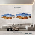 thumbnail image 3 of Elephant Stock American Indian Plains Wall Art - Horizontal Multi Panel Canvas - 5 Pieceliving Room Wall Decor - Photography Our America Multi Panel - Blue And Brown Decor - 92" x 42", 3 of 4