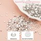 thumbnail image 5 of Uxcell Piedras de Rhinestone Redondas de Fondo Plano, Gemas de Cristal de Fondo Plano para Manualidades DIY, Ropa, Decoración de Arte de Uñas Blanco Claro SS8, 5 of 7