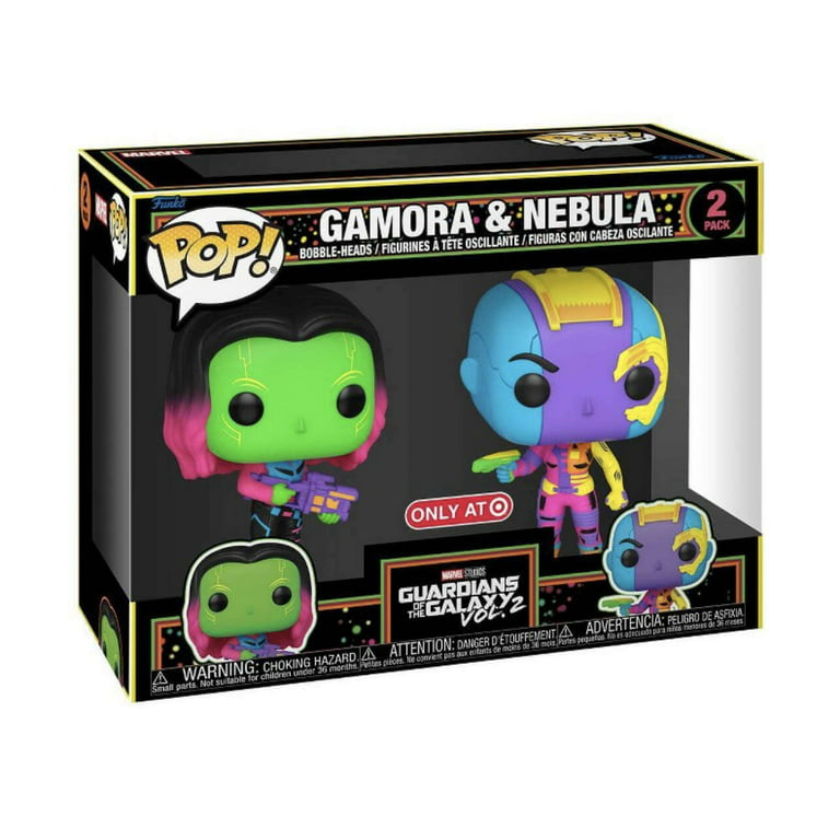 Funko POP! Marvel Guardians the Galaxy Vol 2 Gamora & Nebula [Blacklight] Exclusive - Walmart.com