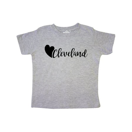 

Inktastic Cleveland with a heart Gift Toddler Boy or Toddler Girl T-Shirt