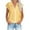 Yellow, variant on Fesfesfes Tops for Womem Casual Tops Comfy Shirts For Women Summer Casual Cotton Linen Short Sleeve T Shirt Loose Fit Button Down Lapel Solid Color Tees V Neck Tees Summer Tops Tunic On Sale