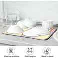 thumbnail image 7 of SKYSONIC Absorbent Dish Drying Mat Donuts Stars Kitchen Counter Mat Protector,Reversible,Extra Large 24 x 18 Inches, 7 of 7