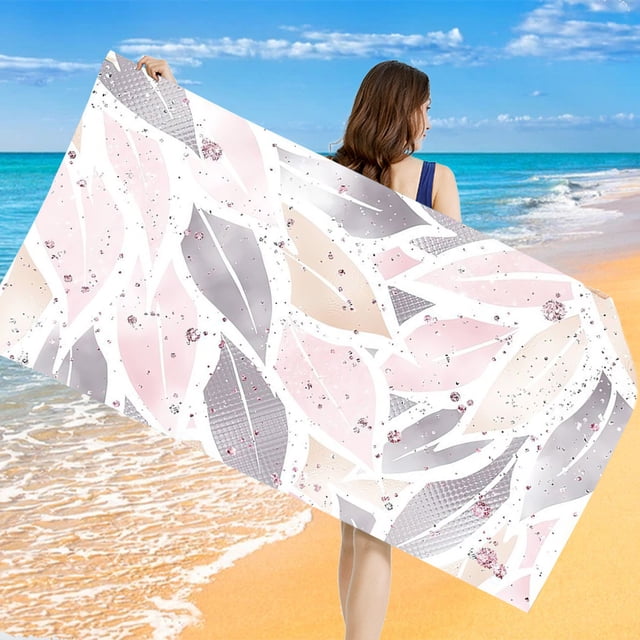 TIMIFIS Microfiber Beach Towel Super Lightweight Special Pattern Bath Towel Sandproof Beach Blanket,Multi-Purpose Towel For Travel Swimming Pool Camping Yoga And Gym ummer