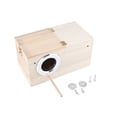 thumbnail image 1 of Caja Nido De Pájaro De Madera, Casa Para Pájaros De Madera, Caja De Cría De Loros Para Exteriores, 1 of 8