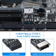 thumbnail image 5 of USB 2.0 Cabecera del Panel Frontal USB 9Pines a USB 2.0 Tipo-E Adaptador Interno Placa Base Adaptador de Enchufe, 5 of 5
