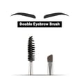 thumbnail image 5 of Pretty Comy Double Sided Eyebrow Flat Angled Brush Plastic Handle High Quality Pro Cosmetic Makeup Tool, 5 of 6
