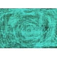 thumbnail image 1 of Ahgly Company Indoor Rectangle Abstract Turquoise Blue Modern Area Rugs, 4' x 6', 1 of 4