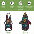 thumbnail image 6 of Fotbe Mandala Colorful Print Small Dog Sweater Hoodies Pet Grey Hooded Soft Fleece Sweatshirts with Pocket Fall Winter Puppy Cat Sweaters Warm Clothes-XX-Large, 6 of 7