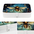thumbnail image 4 of Honeybee Earring and Bracelet Holder Organizer Box with Removable Compartment and Portable PU Leather, 4 of 6