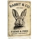 thumbnail image 1 of Rab& Co Farms & Feed Letreros de metal de Pascua, cartel de conejito, placa retro, decoración de pared, regalo para el hogar, granja, cafetería, fiesta de Pascua, decoración de pared, 8 x 12 pulgadas, 1 of 7