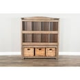 thumbnail image 4 of Sunny Designs Sedona Corner Curio Cabinet in Rustic Oak, 4 of 4