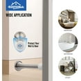 thumbnail image 6 of 12 Pack Spring Door Stopper with Rubber Bumper 3-1/8" Flexible Heavy Duty Wall Door Stop Low Mounted Bumper for Home (Satin Nickel), 6 of 7