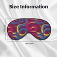 thumbnail image 5 of Xecao Colorful Snake for Soft Fluffy Sleeping Blindfold, Nap eye cover tailored for the utmost comfort for girls, women, kids, and adults., 5 of 7