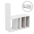 thumbnail image 4 of Gabinete de madera contemporáneo hecho a mano a escala 1/6 con 2 cajones desmontables, ​lief blanco, 4 of 8