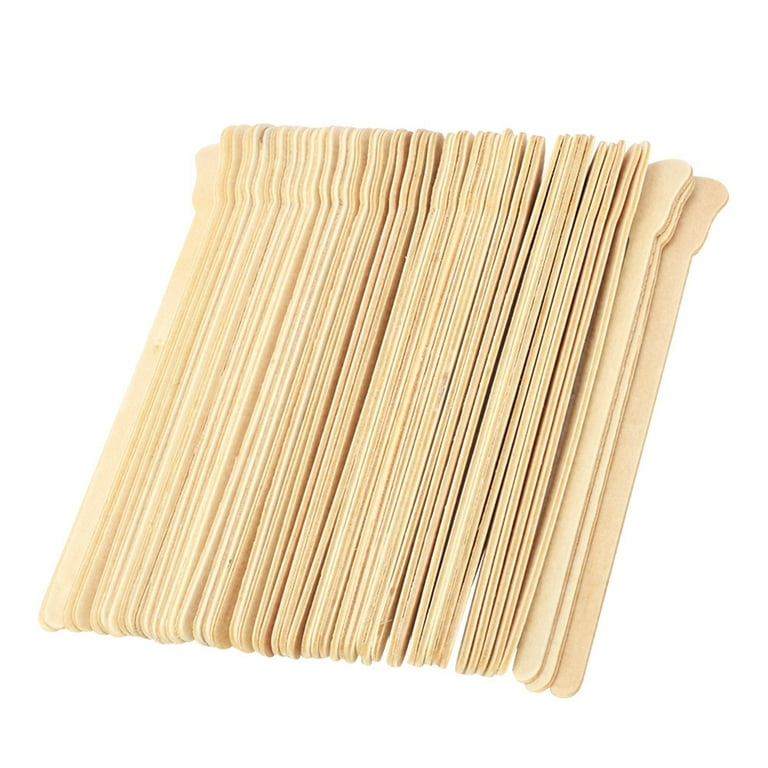 100pcs Wooden Wax Mixing Sticks Disposable Waxing Spatulas Hair Removal Wax  Stick