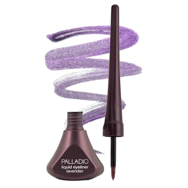 Palladio Liquid Eyeliner, Lavender, Highly Pigmented and Waterproof Eyeliner, For Intense Eye Definition, Includes Easy Grip Wand and Felt Tip Eyeliner Applicator