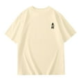 thumbnail image 6 of Lai Cai Letter Graphic Short Sleeve T Shirts for Children Girls Kids Summer Loose Fit Tops Casual Crewneck Tees 3-14 Years, 6 of 8