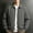 Black-A, variant on Men's Classic Gingham Plaid Collared Windbreaker Jacket, Full Zip Long Sleeve Loose Fit Coat with Pockets, Fall Winter Casual Outerwear for Hiking Travel Work