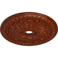 thumbnail image 3 of Ekena Millwork 27 7/8"OD x 3 7/8"ID x 2 1/2"P Tomango Egg & Dart Ceiling Medallion (Fits Canopies up to 6 3/4"), Hand-Painted Firebrick, 3 of 6