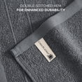 thumbnail image 5 of Casa Platino Washcloths 6 Pack, Premium 100% Cotton Washcloths Highly Absorbent Wash Cloths for Bathroom - Cool grey, 5 of 7