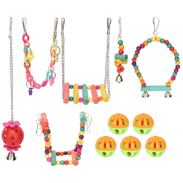 Bird Swing Toy, Wooden Safe Bird Swing Chewing Toy Educational For Rest ANGGREK Otros